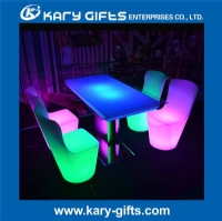 Illuminated LED Dining Table 2-4 Seats Color Customize KFT-12076